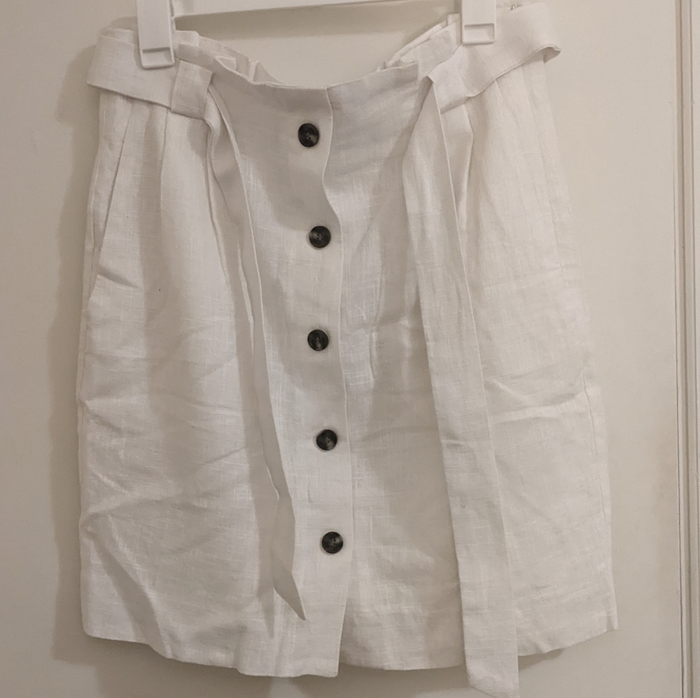 H&M linen blend skirt new with tags